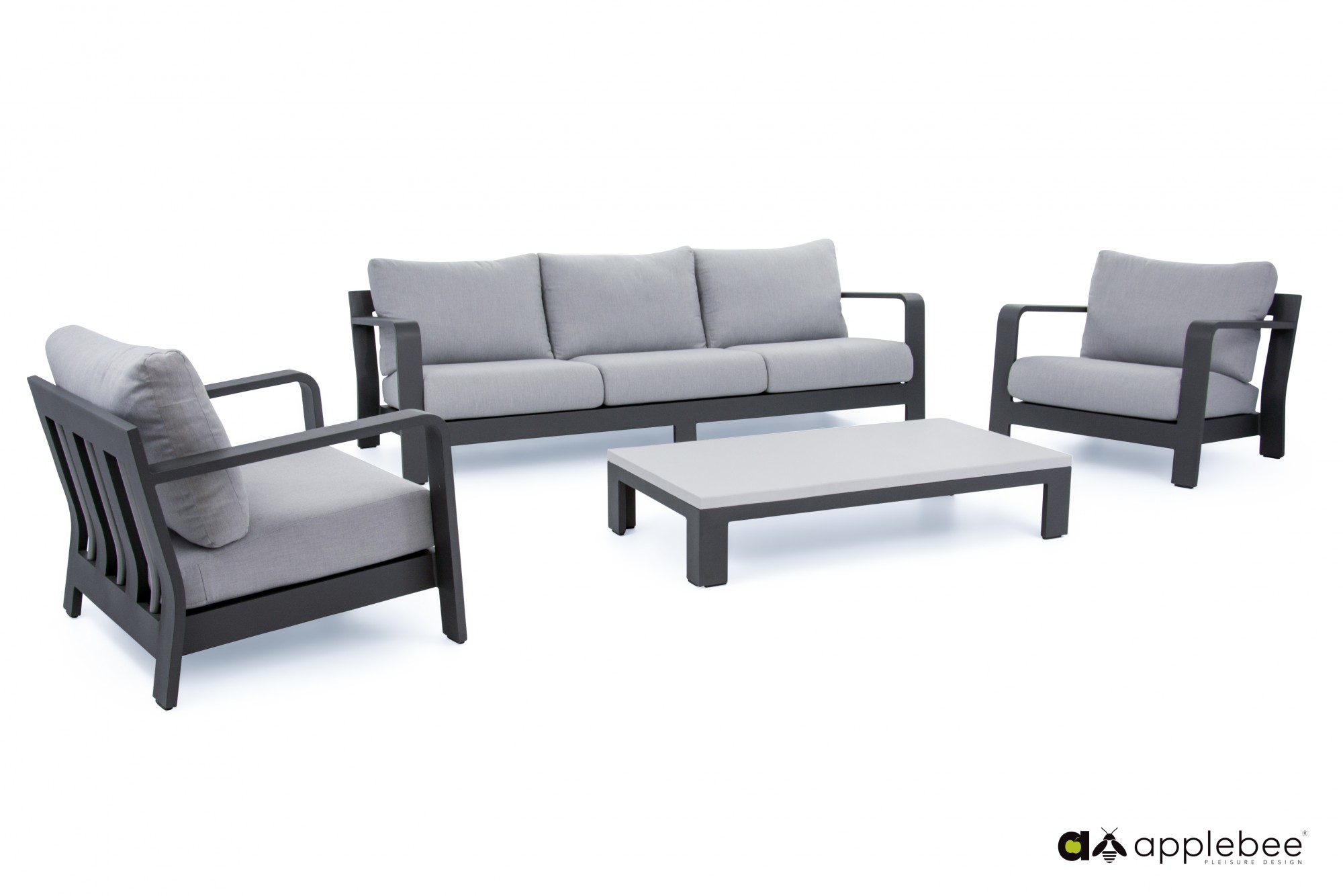 Apple_Bee_Delgado_Lounge_set_Aluminium_Antracite_light_Grey_Free_standing_01_Standard_line.jpg